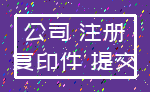 公司 注册_复印件 提交