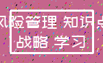 风险管理 知识点_战略 学习