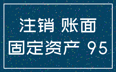 注销 账面_固定资产 95