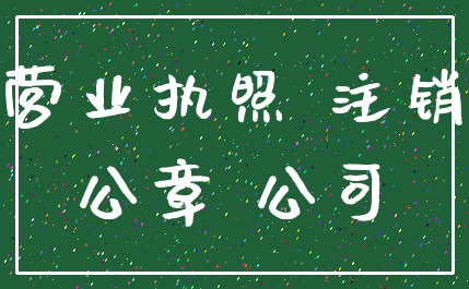营业执照 注销_公章 公司