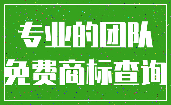 专业的团队_免费商标查询