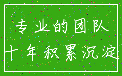 专业的团队_十年积累沉淀