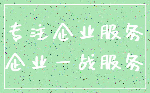 专注企业服务_企业一战服务