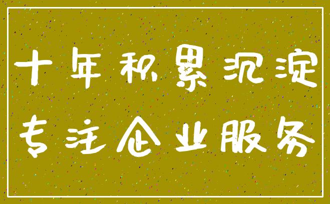 十年积累沉淀_专注企业服务
