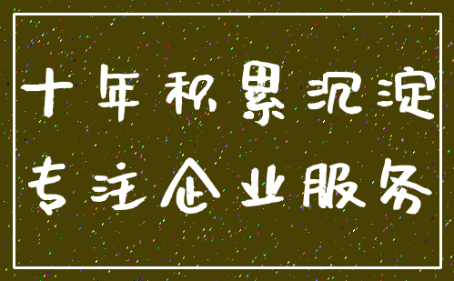 十年积累沉淀_专注企业服务