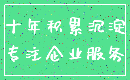 十年积累沉淀_专注企业服务