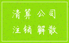 清理公司 是指注销