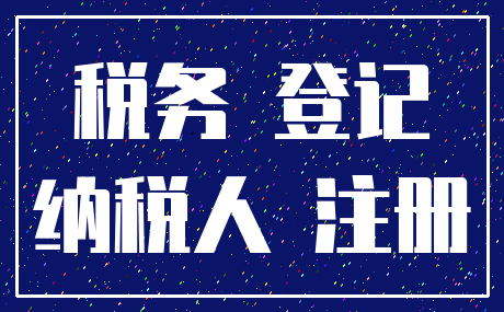 税务 登记_纳税人 注册