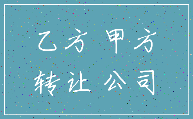 乙方 甲方_转让 公司