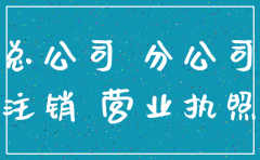 分公司未注销 总公司