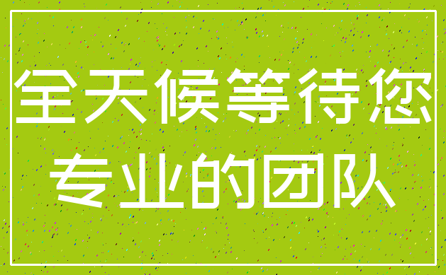 全天候等待您_专业的团队
