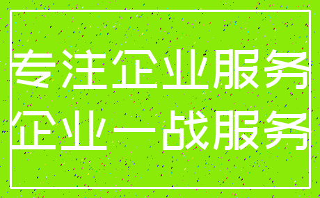专注企业服务_企业一战服务
