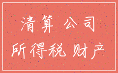 公司注销企业清算汇算表
