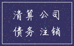 公司注销报表上有借款