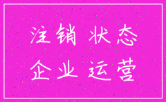 公司主页经营状态注销