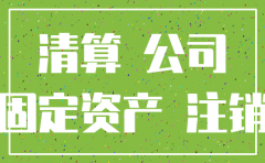 公司注销对固定资产要求