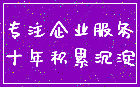 专注企业服务_十年积累沉淀