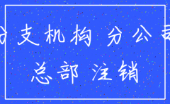 总公司强行注销分公司