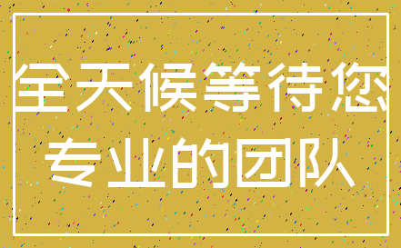 全天候等待您_专业的团队