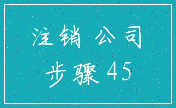 注销 公司_步骤 45