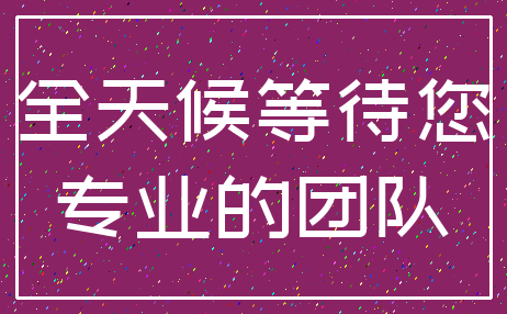 全天候等待您_专业的团队