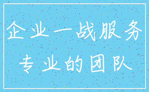 企业一战服务_专业的团队