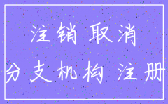 分公司注销登记档案