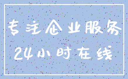 专注企业服务_24小时在线