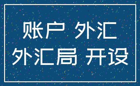 账户 外汇_外汇局 开设
