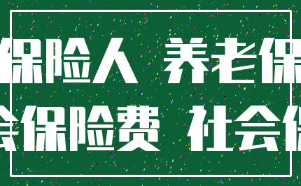 被保险人 养老保险_社会保险费 社会保险