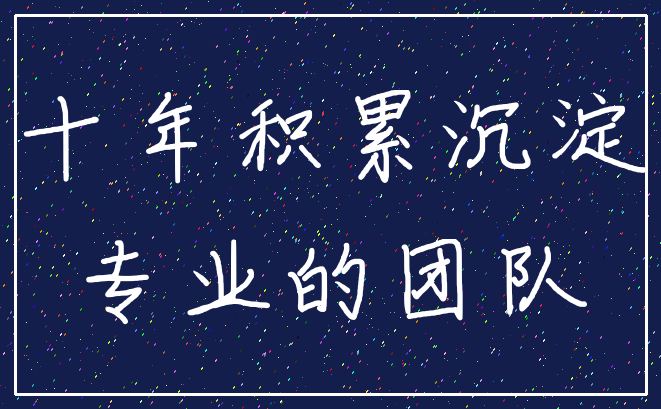 十年积累沉淀_专业的团队