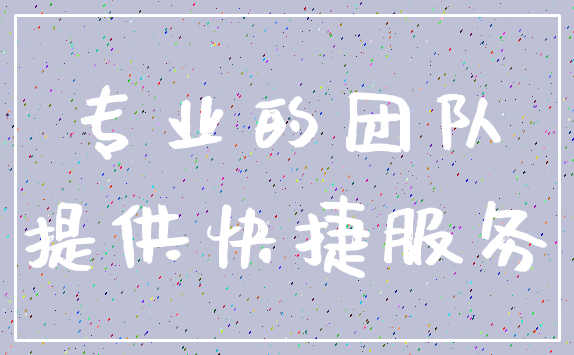 专业的团队_提供快捷服务