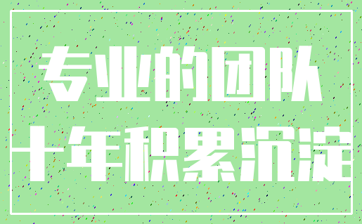 专业的团队_十年积累沉淀