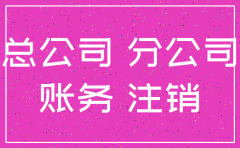 分公司注销  资产处置