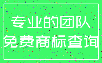 专业的团队_免费商标查询