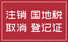 注销公司的国地税吗
