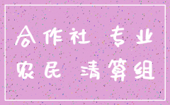 农民专业合作社公司注销范本