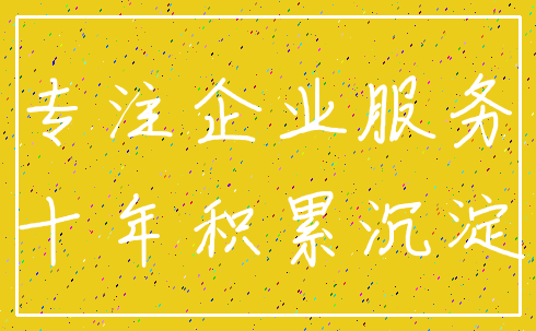 专注企业服务_十年积累沉淀