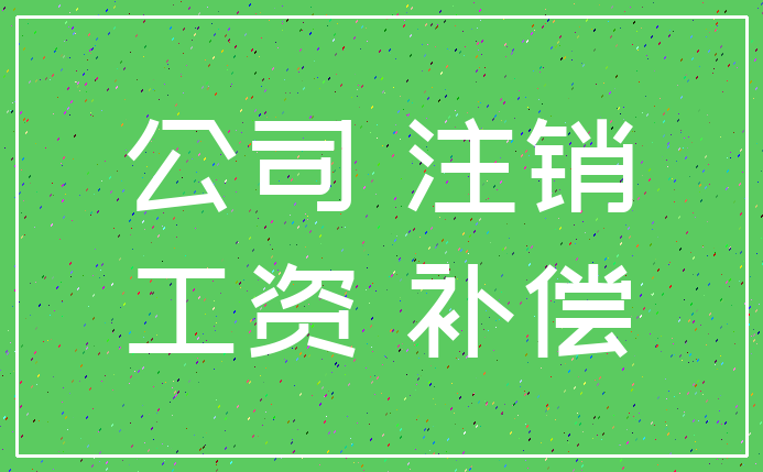 公司 注销_工资 补偿