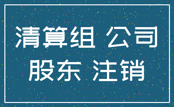清算组 公司_股东 注销