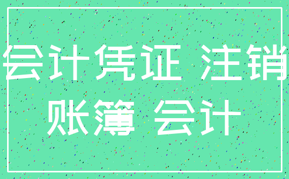会计凭证 注销_账簿 会计
