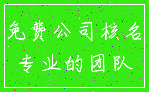 免费公司核名_专业的团队
