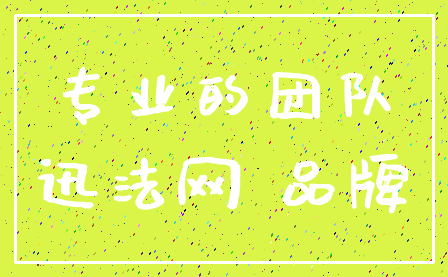 专业的团队_迅法网 品牌