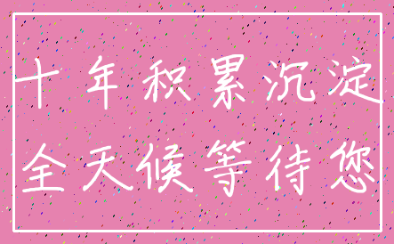 十年积累沉淀_全天候等待您