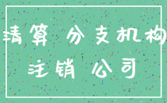 支付分公司注销费用