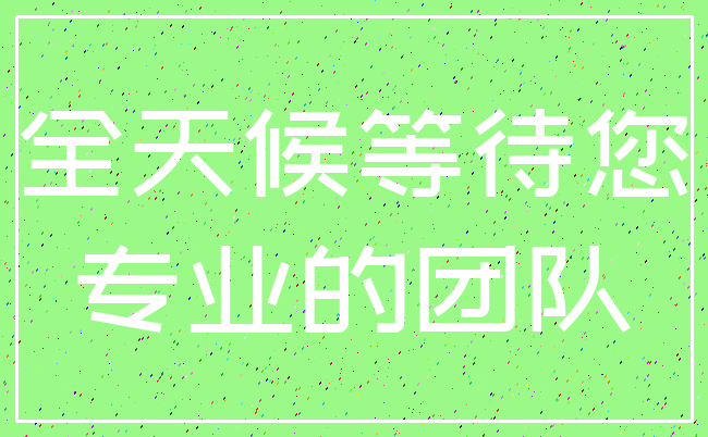 全天候等待您_专业的团队