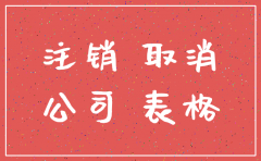 2018年公司注销表格