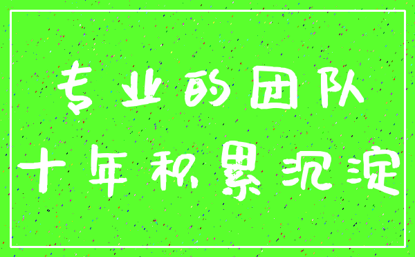 专业的团队_十年积累沉淀