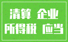 公司注销所得税汇算清缴6