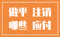 公司注销做平账套
